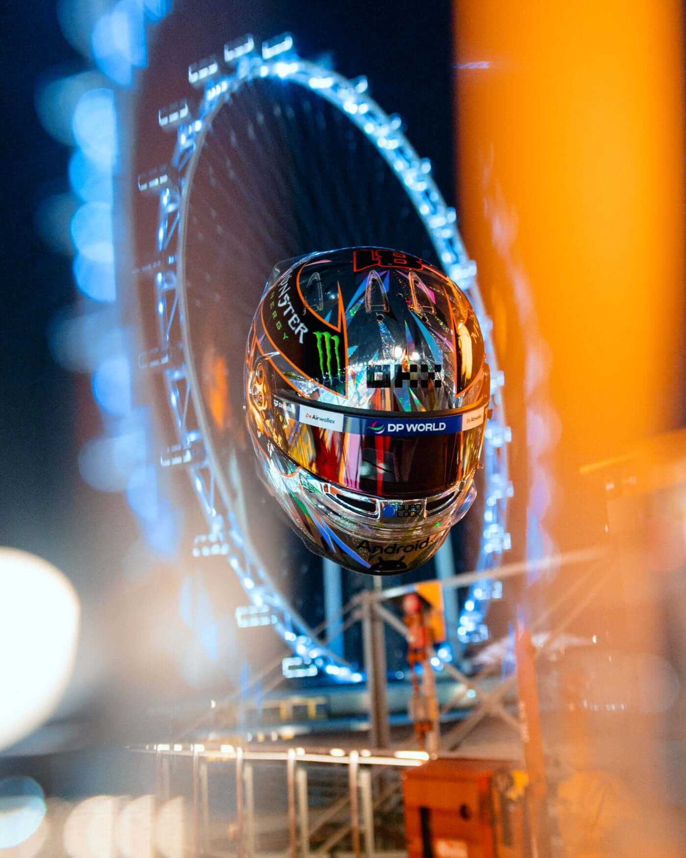 1:2 scale 2024 Singapore Helmet - Oscar Piastri - Image 6